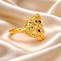 Premium Floral Gold Plated Ring