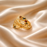 Graceful Designer Gold Plated Ring
