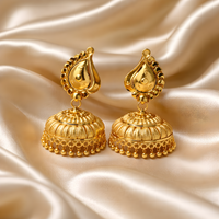 Regal Paisley Dome Jhumka Earrings