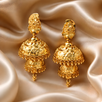 Royal Double Dome Traditional Jhumka Earrings