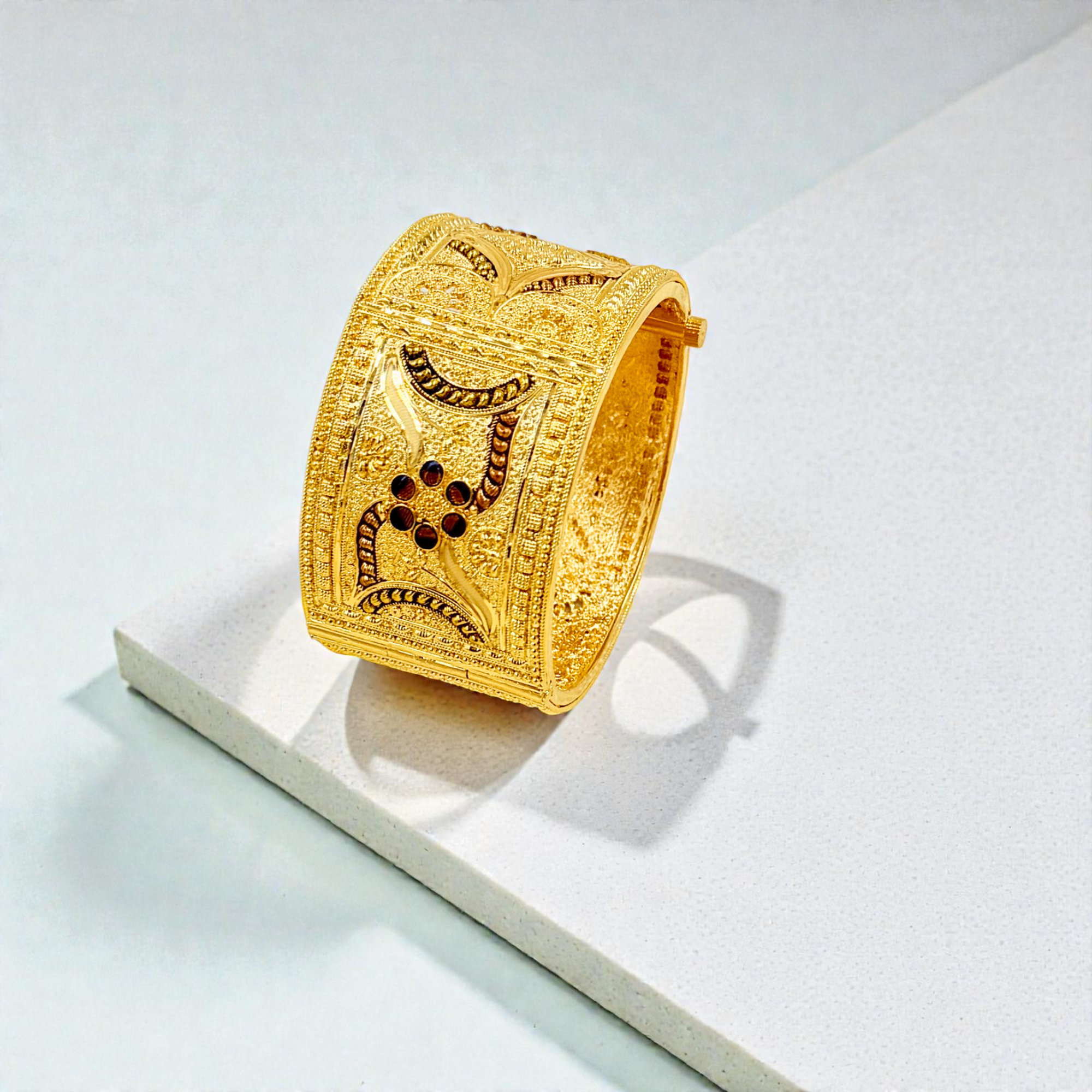 Royal Heritage 24K Gold-Plated Women’s Openable Bangle – SAI HANDA BANGLES
