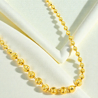Royal Classic Gold Ball 24K Gold Plated Women’s Chain