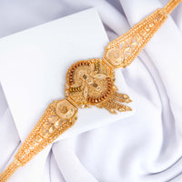 24K Gold Plated Designer Bajuband with Heavy Traditional Detailing