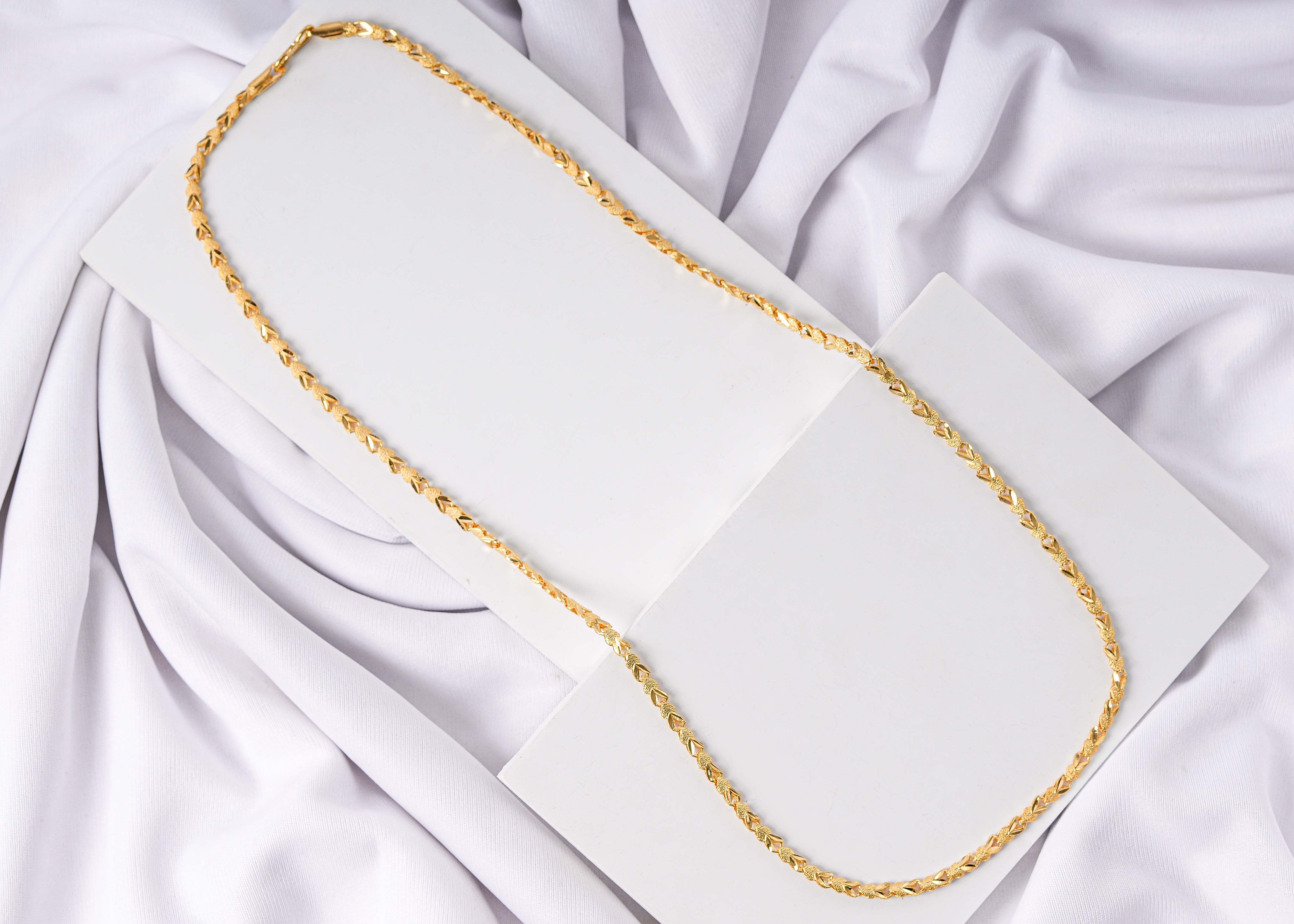 24K Gold Plated Classic Rope Chain – SAI HANDA BANGLES