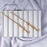 24K Gold Plated Delicate Beaded Kaan Chain Ear Accessory