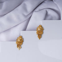 24K Gold Plated Traditional Jhumki Style Stud Earrings