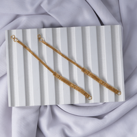 24K Gold Plated Elegant Layered Kaan Chain Ear Accessory